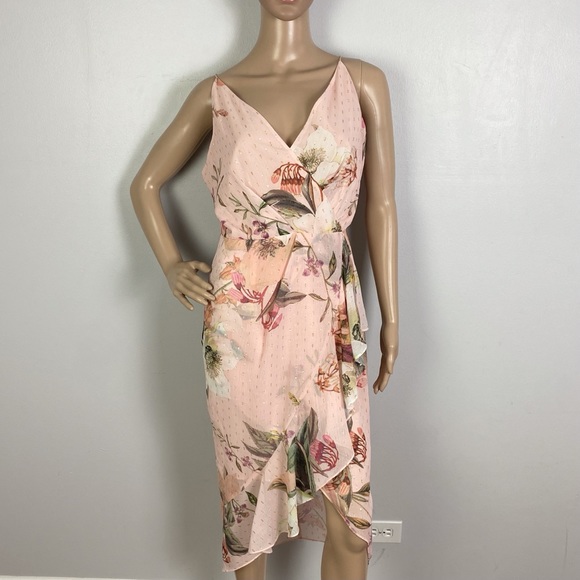 NEW COOPER ST. PINK FLORAL PRINT MINI DRESS - Picture 2 of 8